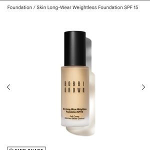 Bobbi Brown SKIN LONG-WEAR WEIGHTLESS FOUNDATION